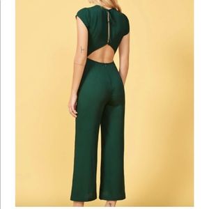 Reformation green jumpsuit